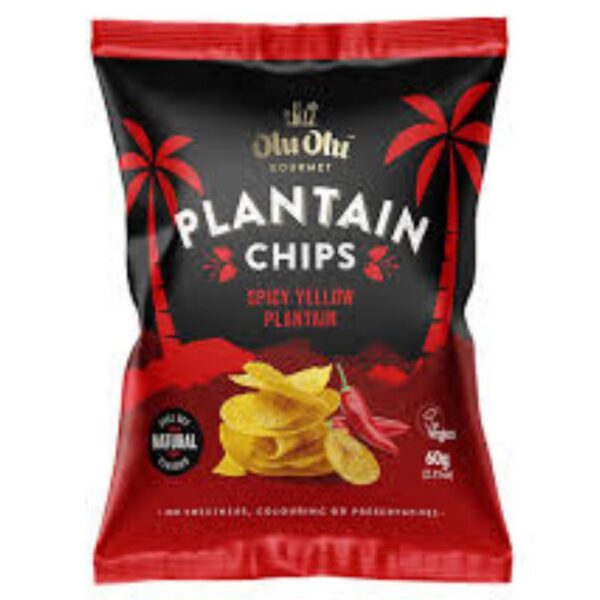 Olu Olu Plantain Chips Spicy Yellow Flavour