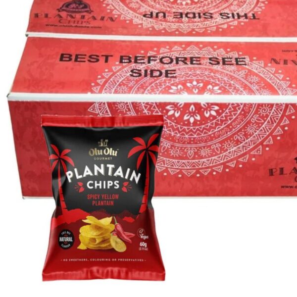 Olu Olu Plantain Chips Spicy Yellow Flavour - Image 4