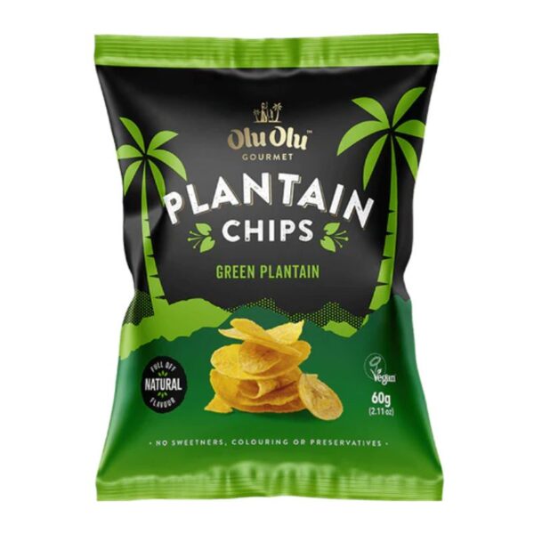 Olu Olu Plantain Chips Green Flavour